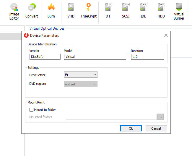 Virtual device configuration